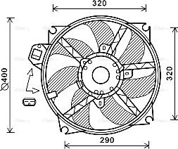 Ava Quality Cooling RT7563 - Tuuletin, moottorin jäähdytys inparts.fi