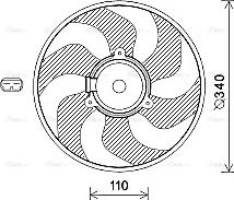 Ava Quality Cooling RT7567 - Tuuletin, moottorin jäähdytys inparts.fi