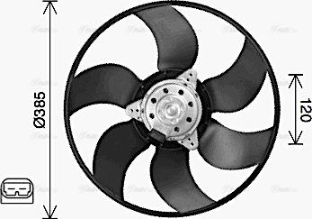 Ava Quality Cooling RT7665 - Tuuletin, moottorin jäähdytys inparts.fi