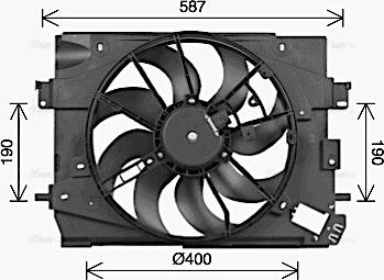 Ava Quality Cooling RT7662 - Tuuletin, moottorin jäähdytys inparts.fi