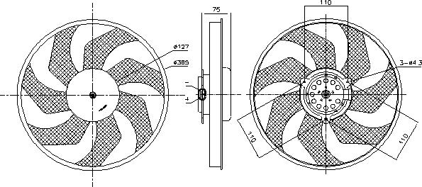 Ava Quality Cooling RT7686 - Tuuletin, moottorin jäähdytys inparts.fi