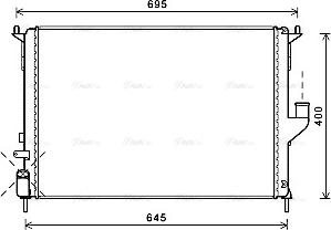 Ava Quality Cooling RTA2477 - Jäähdytin,moottorin jäähdytys inparts.fi