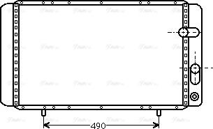 Ava Quality Cooling RTA2084 - Jäähdytin,moottorin jäähdytys inparts.fi