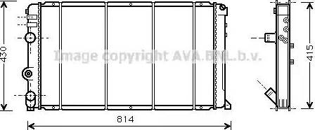 Ava Quality Cooling RTA2263 - Jäähdytin,moottorin jäähdytys inparts.fi