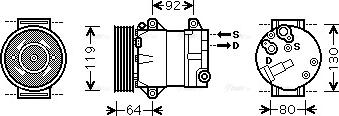 Ava Quality Cooling RTAK429 - Kompressori, ilmastointilaite inparts.fi