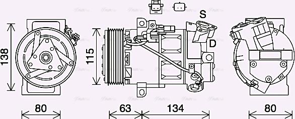 Ava Quality Cooling RTAK640 - Kompressori, ilmastointilaite inparts.fi