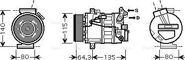 Ava Quality Cooling RT K394 - Kompressori, ilmastointilaite inparts.fi