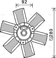 Ava Quality Cooling SA7023 - Tuuletin, moottorin jäähdytys inparts.fi