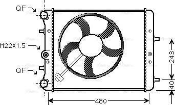 Ava Quality Cooling SAA2013 - Jäähdytin,moottorin jäähdytys inparts.fi