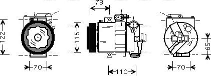 Ava Quality Cooling SAAK018 - Kompressori, ilmastointilaite inparts.fi