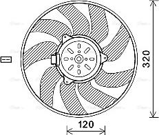 Ava Quality Cooling SB7504 - Tuuletin, moottorin jäähdytys inparts.fi