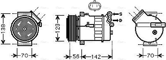 Ava Quality Cooling SBAK067 - Kompressori, ilmastointilaite inparts.fi