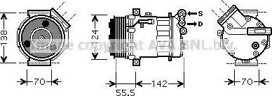 Ava Quality Cooling SB K069 - Kompressori, ilmastointilaite inparts.fi