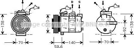 Ava Quality Cooling SB K065 - Kompressori, ilmastointilaite inparts.fi