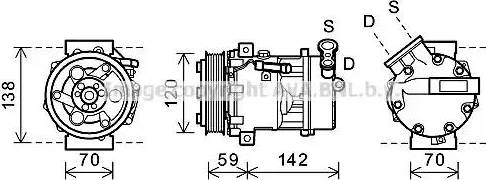 Ava Quality Cooling SBK071 - Kompressori, ilmastointilaite inparts.fi