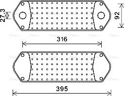 Ava Quality Cooling SC3044 - Moottoriöljyn jäähdytin inparts.fi