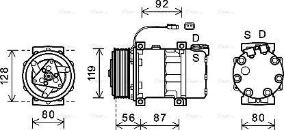 Ava Quality Cooling SCAK033 - Kompressori, ilmastointilaite inparts.fi