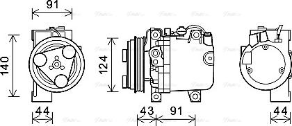 Ava Quality Cooling SUK088 - Kompressori, ilmastointilaite inparts.fi