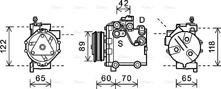 Ava Quality Cooling SZAK125 - Kompressori, ilmastointilaite inparts.fi