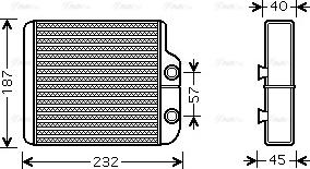 Ava Quality Cooling TO 6368 - Lämmityslaitteen kenno inparts.fi