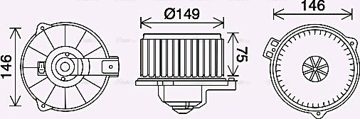 Ava Quality Cooling TO8735 - Sisätilapuhallin inparts.fi