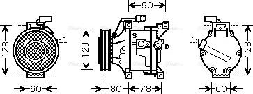 Ava Quality Cooling TOAK447 - Kompressori, ilmastointilaite inparts.fi