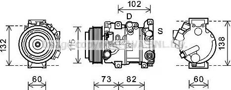 Ava Quality Cooling TOAK658 - Kompressori, ilmastointilaite inparts.fi