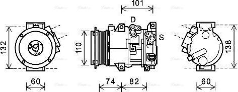 Ava Quality Cooling TOAK628 - Kompressori, ilmastointilaite inparts.fi