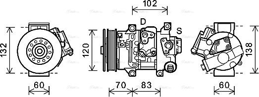 Ava Quality Cooling TOAK627 - Kompressori, ilmastointilaite inparts.fi