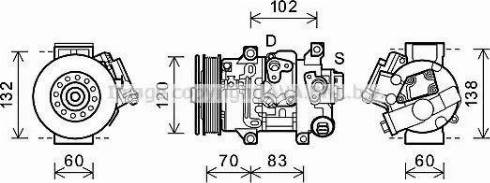 Ava Quality Cooling TOK627 - Kompressori, ilmastointilaite inparts.fi