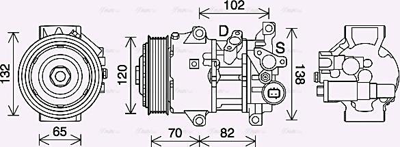 Ava Quality Cooling TOK745 - Kompressori, ilmastointilaite inparts.fi