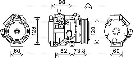 Ava Quality Cooling TOAK726 - Kompressori, ilmastointilaite inparts.fi