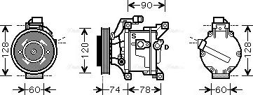 Ava Quality Cooling TO K445 - Kompressori, ilmastointilaite inparts.fi