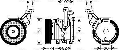 Ava Quality Cooling TO K440 - Kompressori, ilmastointilaite inparts.fi