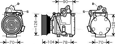 Ava Quality Cooling TO K441 - Kompressori, ilmastointilaite inparts.fi