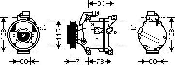 Ava Quality Cooling TO K450 - Kompressori, ilmastointilaite inparts.fi