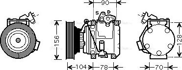 Ava Quality Cooling TO K439 - Kompressori, ilmastointilaite inparts.fi