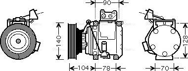 Ava Quality Cooling TO K438 - Kompressori, ilmastointilaite inparts.fi