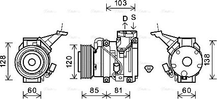 Ava Quality Cooling TOK606 - Kompressori, ilmastointilaite inparts.fi