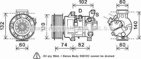 Ava Quality Cooling TOK607 - Kompressori, ilmastointilaite inparts.fi