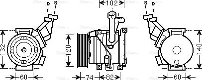 Ava Quality Cooling TOK635 - Kompressori, ilmastointilaite inparts.fi