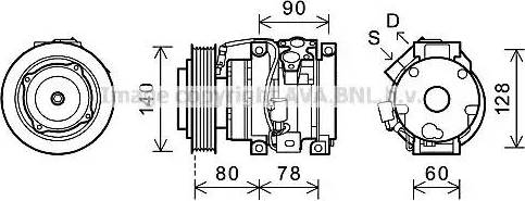 Ava Quality Cooling TOK620 - Kompressori, ilmastointilaite inparts.fi