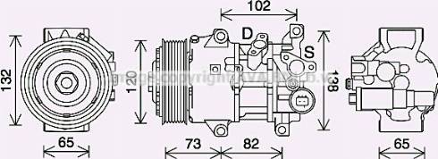 Ava Quality Cooling TOK742 - Kompressori, ilmastointilaite inparts.fi