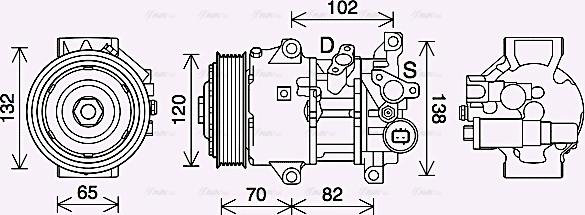 Ava Quality Cooling TOK739 - Kompressori, ilmastointilaite inparts.fi