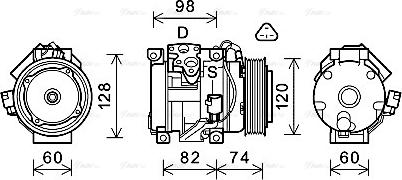 Ava Quality Cooling TOK724 - Kompressori, ilmastointilaite inparts.fi