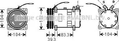 Ava Quality Cooling UVK056 - Kompressori, ilmastointilaite inparts.fi