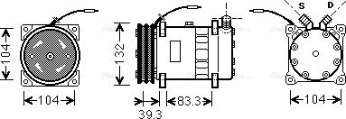 Ava Quality Cooling UVAK056 - Kompressori, ilmastointilaite inparts.fi