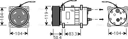 Ava Quality Cooling UVAK058 - Kompressori, ilmastointilaite inparts.fi