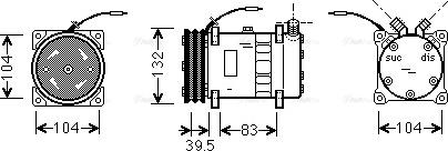 Ava Quality Cooling UVAK034 - Kompressori, ilmastointilaite inparts.fi