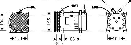 Ava Quality Cooling UVAK075 - Kompressori, ilmastointilaite inparts.fi